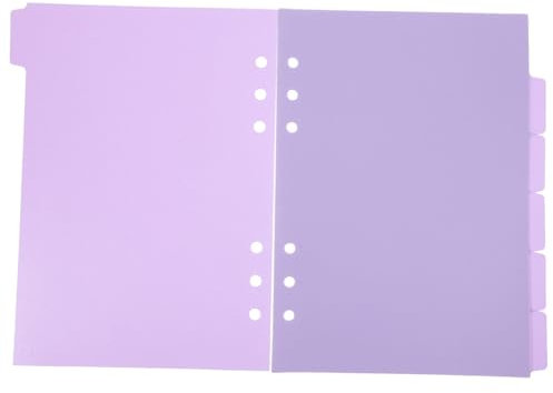 HOODANCOS Ordnerteiler Mit Laschen Für 6 Ordner Seitenteiler Aus Kunststoff Ordnerorganizer Indexierungssystem Für Büropapierblätter