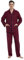 GLOBAL Homme Pyjama Flanelle Ensembles de Pyjama Homme Coton Vêtements de Nuit Haut Deux Pièces Chaud Pyjama Sets Boutonnés à Manches Longues Loungewear Carreaux Rouge/Bleu L