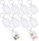 Porte Clés Photo,10 PCS Photo Porte Clés Clé Photo Personnalisée Photo Avec Anneau Fendu Porte Clés Cadres Insert Photo Trousseau pour Famille,Des couples,DIY Souvenir(4.2 * 5.6cm)