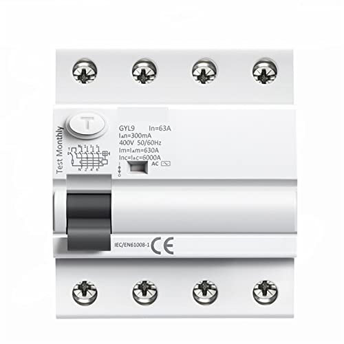 GYL9 AC disjoncteur différentiel électromagnétique disjoncteur différentiel 4P 40A 63A 100A 1 pièces(4P 63A,300mA)