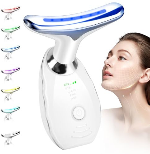Masajeador Facial Reafirmante,Masajeador Facial Eléctrico,Masajeador Cara,Face Lifting Machine,Plancha Para Las Arrugas de la Cara Para Antienvejecimiento,Piel Flácida Antiarrugas de 6 Modos