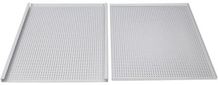 Set of 2 non-stick perforated baking pans for meat dessert oven tray for puff pastry and milfeille bakeware