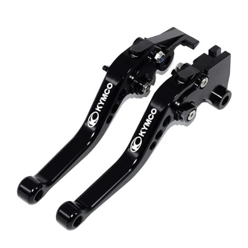 AFSDK Motorcycle Brake Lever for K-ymco X-citing 250 300 400 500 D-OWNTOWN 125 200 300 350 Motorcycle Accessories CNC Adjustable Scooter Brake Clutch Lever(Black)