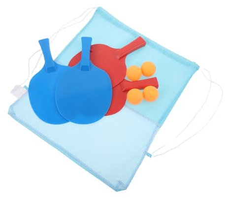 VINTORKY 1 Set Tischtennisschläger – Unzerbrechliches Sport-Starter-Set Für Drinnen Und Draußen – Kunststoffschläger, Fitnessgerät Mit Bällen Für Kinder
