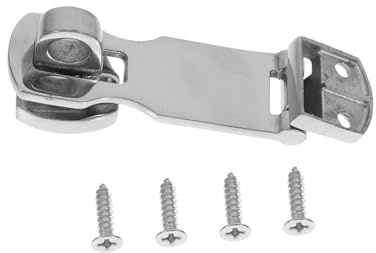 BUGUUYO Loquet Porte Inox Lourd avec Targette Pivotante Sécurité pour Portails Cabines Bateaux et Armoires Kit avec Vis