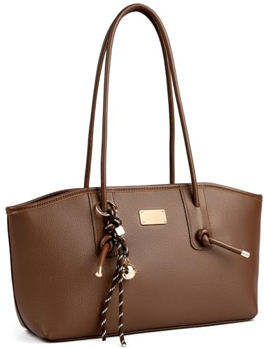 unisoul Handtasche Damen Mittelgroß - Elegante Schultertasche aus PU Leder, Vintage Y2K Tote Bag, Umhängetasche für Damen, Henkeltasche Alltag & Büro