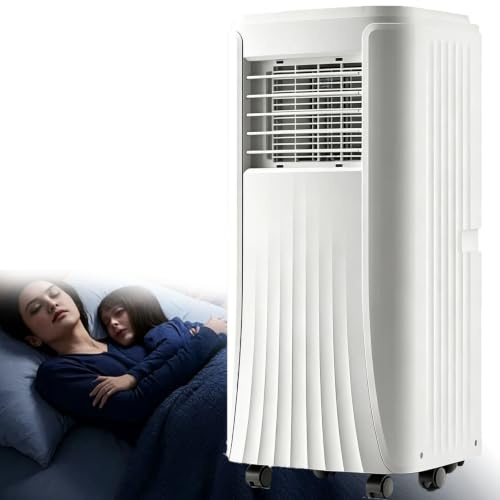 Climatiseur Portable avec télécommande et roulettes 10000BTU/12000BTU | Climatiseur mobile sur pied ; poignée ergonomique ; pour un refroidissement flexible d'une pièce à l'autre 9000BTU