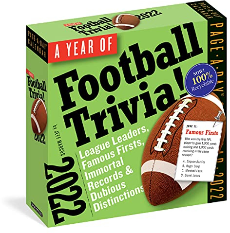 2022 a Year of Football Trivia!: All Things Football All Year Long.