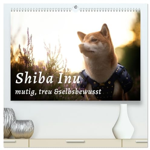 Shiba Inu - mutig, treu, selbstbewusst (hochwertiger Premium Wandkalender 2026 DIN A2 quer), Kunstdruck in Hochglanz: Der kleine Japaner mit dem großen Lächeln und großen Gefühlen (CALVENDO Tiere)