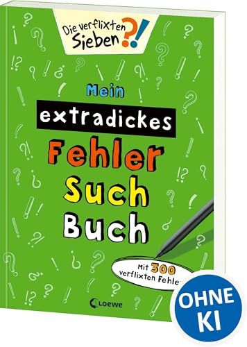 Mein extradickes Fehler-Such-Buch (grün): Mit 300 verflixten Fehlern - Rätsel- und Beschäftigungsbuch für Kinder ab 5 Jahre (Die verflixten Sieben)