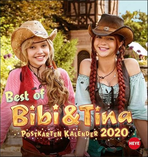 Bibi & Tina Postkartenkalender. Postkartenkalender 2020. Monatskalendarium. Spiralbindung. Format 16 x 17 cm