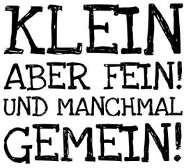Klein Aber Fein! Und Manchmal Gemein!: Notizbuch Journal Tagebuch 100 linierte Seiten | 6x9 Zoll (ca. DIN A5)