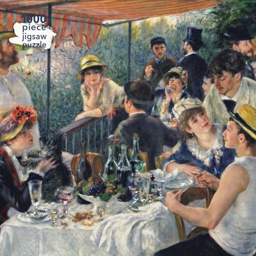 Puzzle - Pierre-Auguste Renoir, Das Frühstück der Ruderer: Unser faszinierendes, hochwertiges 1.000-teiliges Puzzle (73,5 cm x 51,0 cm) in Stabiler Kartonverpackung