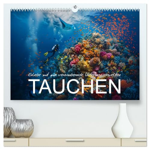 Erlebe mit mir verzaubernde Unterwasserwelten Tauchen (hochwertiger Premium Wandkalender 2026 DIN A2 quer), Kunstdruck in Hochglanz: Ein Jahr des ... Meereslandschaften. (CALVENDO Hobbys)