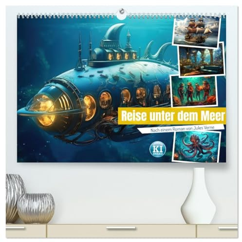 Reise unter dem Meer (hochwertiger Premium Wandkalender 2026 DIN A2 quer), Kunstdruck in Hochglanz: nach einem Roman von Jules Verne (CALVENDO Wissenschaft)