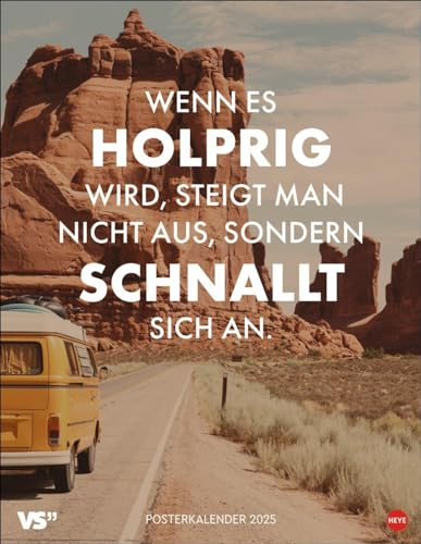 Visual Statements Posterkalender 2025: Ein absoluter Blickfang: Fotografie-Kalender mit inspirienden Sprüchen für jede Lebenslage. Die beliebtesten ... der Online-Community. Format 34 x 44 cm