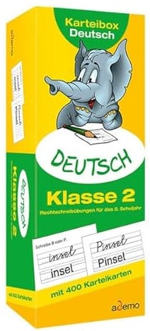 Karteibox Deutsch, Klasse 2