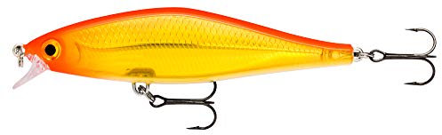Rapala - Shadow Rap Shad Angelköder - Angelzubehör für Große Fische - Süßwasser Spinnköder - Lauftiefe 0.9-1.2m - Fischköder 9cm, 12g - Hergestellt in Estland - Hot Head