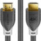 deleyCON Cable HDMI 3,0m 4K@60Hz 2K@165Hz con ARC Ethernet UHD HDR 3D Alta Velocidad 18Gbps para Barra de Sonido Televisión Proyector Ordenador Portátil TV PS4 PS5 Consola PC Monitor - Negro Gris