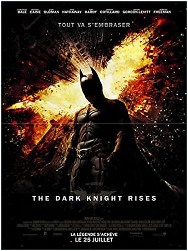 Affiche de film Batman The Dark Knight Rises Kinoposter (Format 53 x 40 cm gefaltet)