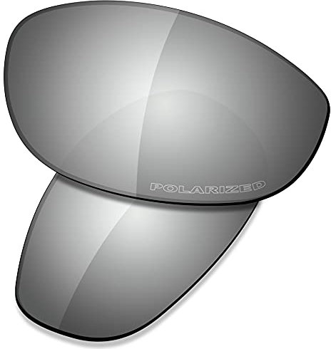 Saucer Verres de rechange pour lunettes de soleil Oakley Monster Dog, (High Definition - Chrome Metal Polarized), Taille unique
