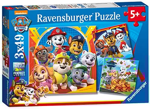 Ravensburger Paw Patrol 3 x 49 piece Jigsaw Puzzles for Kids Age 5+