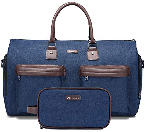 Modoker Rereise Kleidersack Anzugtasche Reisetasche Handtasche Faltbare Schultertasch Herren Weekender Sporttasche Damen 2-in-1 groß Handgepäck Hänge-Koffer, Anzug