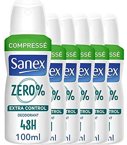 6er Pack - Sanex Deodorant Spray - Zero% Respect & Control - 200 ml