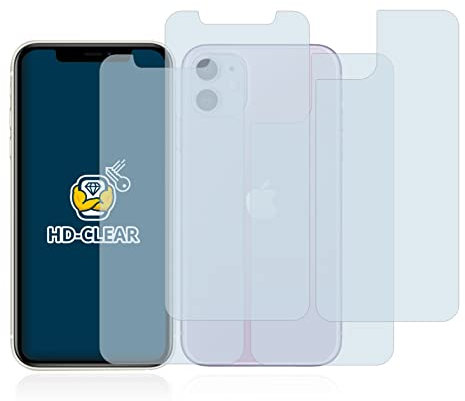 brotect Screen Protector compatible with Apple iPhone 11 (Front+Back) (2 Pack) - HD-Clear Protection Film