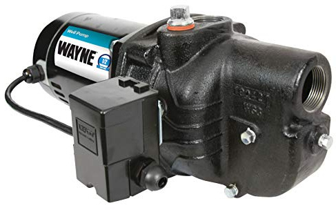 WAYNE SWS50-1/2 HP Cast Iron Shallow Jet Well Pump - Up to 375 Gallons Per Hour - Heavy Duty Shallow Well Pump