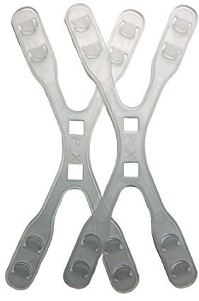 2 Stück Ohrenschoner für Masken Einstellbar Ear Saver Ohrhaken Masken Halter (Weiß)