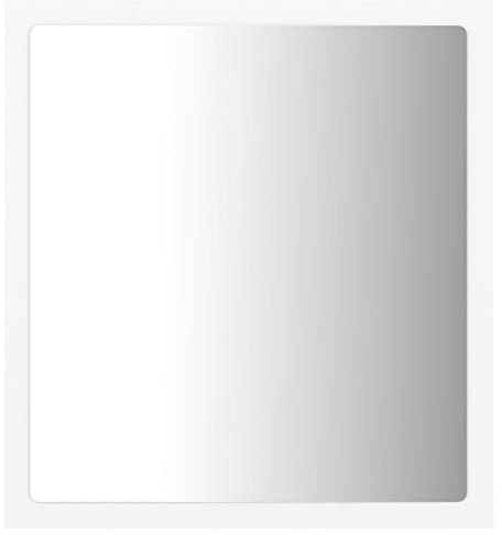 vidaXL LED Badspiegel Wandspiegel Badezimmerspiegel Lichtspiegel Spiegel Hängespiegel Bad Badezimmer Beleuchtung Weiß 40x8,5x37cm Acryl