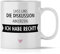 mindmonkeys® Tasse mit Spruch Ich habe Recht Fun Tasse Geschenke Geschenkideen für Klugscheisser Besserwisser fürs Büro Geschnekidee zum Geburtstag Kaffeetasse Bürotasse Keramik 300 ml