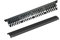 1U Cable Management Rack with Mounting Screws, 24 Slot/48 Port Metal Finger Duct Wire Organizer with Cover