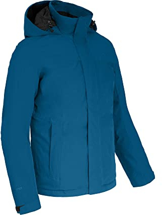 Bergson KAJAANI | Herren Winter-Regenjacke, warm wattiert, wasserdicht, atmungsaktiv, Blue Sapphire [307], 50 - Herren