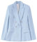 Sarge Femmes 2022 Mode Tweed Double Boutonnage Blazer Manteau Vintage à Manches Longues Poches Rabat vêtements d'extérieur pour Chic Veste, M