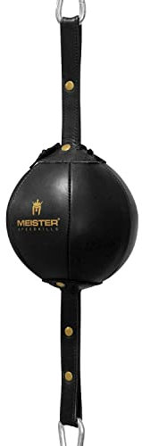 Meister SpeedKills - Bolsa de Piel de Doble Extremo con Cuerdas elásticas y Bolsa de látex Ligera, Color Negro, pequeña (5 Pulgadas)