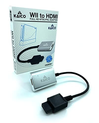 Kaico Wii HDMI Adapter for Nintendo Wii – Supports Component Output – Easy Plug & Play HDMI Adapter for Wii Consoles – Compatible with NTSC & PAL