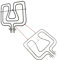 JCSPARES® - Resistenza Superiore Doppia Grill 1650 + 800 Watt Per Forno Elettrico Compatibile Con Rex Elecotrlux Ed Ulteriori