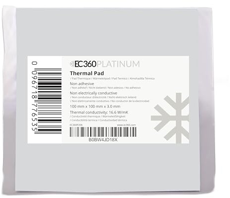 EC360® Platinum 16,6 W/MK Pad Thermique (100 x 100 x 3,0 mm)