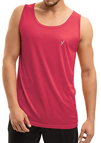 CFLEX Herren Sport Shirt Fitness Tanktop Sportswear Collection - Rot XL