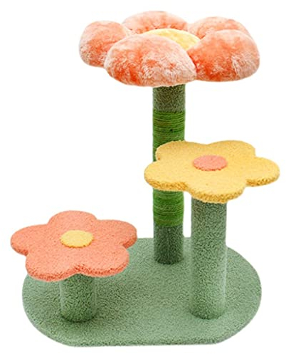 Kratzbäume Blumen-Kratzbaum for Große Katzen, Robustes Katzen-Klettergerüst
