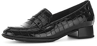 Gabor Damen Slipper, Frauen Slip On,Schlupfschuhe,schluepfschuhe,Loafer,College Schuhe,Businessschuhe,Slip-ons,Mokassins,schwarz,40.5 EU / 7 UK
