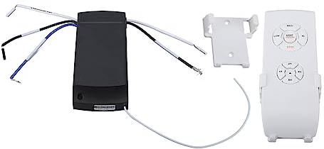 Fockety Kit Telecomando Universale per Ventilatore da Soffitto, velocità 3 in 1, Telecomando e Ricevitore Wireless Luce e Temporizzazione per Lampada Ventilatore da Soffitto, Controller