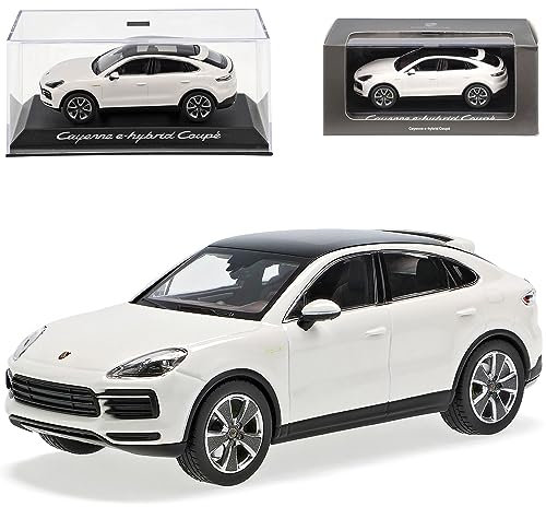 Porsche Cayenne E-Hybrid Coupe III PO536 Weiss 3. Generation Ab 2019 1/43 Norev Modell Auto mit individiuellem Wunschkennzeichen