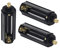 CLEZGO 3 x AAA-Batteriehalter-Adapter, schwarz, zylindrische Batterie-Aufbewahrung, Halter für 3 x 1,5 V AAA-Batterien, Taschenlampe