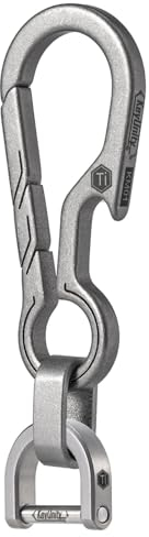 KeyUnity KM14SW Titan-EDC-Flaschenöffner-Schlüsselanhänger mit D-Ring, Schnellverschluss-Karabiner-Schlüsselanhänger für Männer