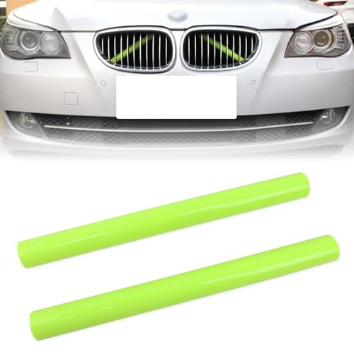 F10 Kühlergrill Streifen Ersatzverkleidung für BMW F10 F11 F18 F45 F46 F06 F12 F13 F01 F02 F48 F39, V-Streben Hülle Grillstreifen Frontgrill Einfassungen (Grün Sport)