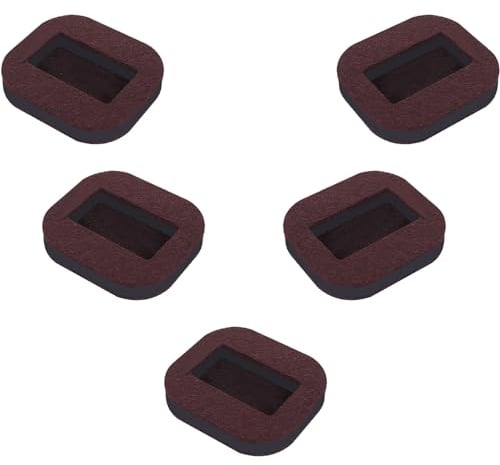 Vanyibro 5PCS Furniture Caster Cups Bed Wheel Stoppers Floor Protectors Furniture Castors with Non-Slip Base for Most Wheels of Furniture(Brown)