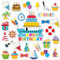 26pcs Chic Birthday Cruise Door Magnets Decorations, Birthday Cruise Ship Door Magnetic for Car Fridge Refrigerator Funny Birthday Carnival Anchor Cabin Stickers Decals Supplies Favors